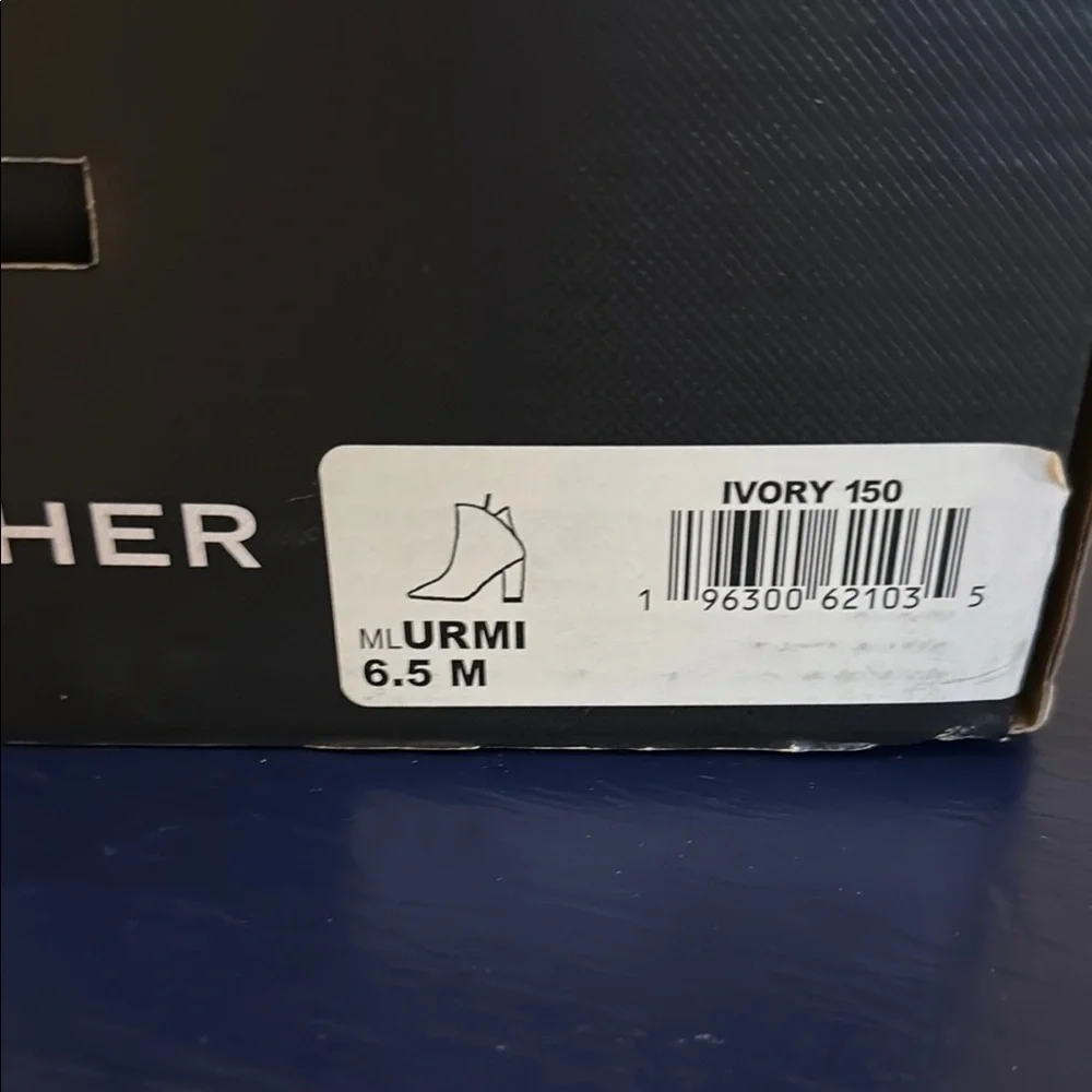 Mark Fisher Cream Ankle Boots - Picture 6 of 7